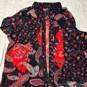 Floral Paisley Women's Top